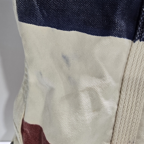 Vtg Polo Ralph Lauren Big Pony Heavy Canvas Tote Book Bag Rare Distressed Preppy - Picture 11 of 16